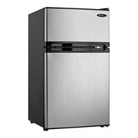 Danby DCR031B1BSLDD Designer 3.1 Cu. Ft. Stainless Steel Solid Two Door Reach-In Refrigerator / Freezer