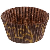 Novacart Brown and Gold Fluted Baking Cup 2" x 1 1/4" - 17000/Case