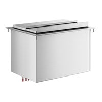 Regency 18" x 24" Stainless Steel Drop-In Ice Bin with 7 Circuit Post-Mix Cold Plate