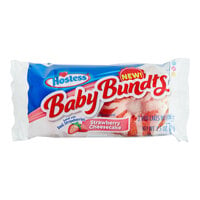 Hostess Baby Bundts Single Serve Strawberry Cheesecake Flavored Bundt Cake 2-Count 2.5 oz. - 36/Case