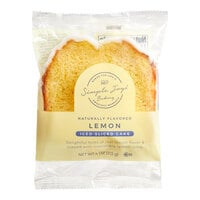 Simple Joys Individually Wrapped Iced Lemon Cake Slice 3.5 oz. - 20/Case