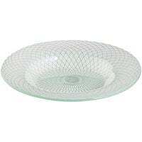 Rosseto Kalderon Spiro 15 7/16" Round Wide Rim White Glass Bowl