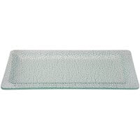 Rosseto Kalderon Foglia 16" x 10" Rectangular White Glass Platter