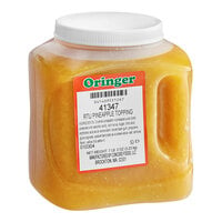 Oringer Pineapple Dessert / Sundae Topping 3/4 Gallon
