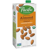 Pacific Foods Organic Unsweetened Almond Milk 32 fl. oz. - 12/Case