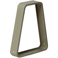 Hallowell 16 1/4" Tan Aluminum Pedestal for Wooden Locker Bench Tops 4820PT