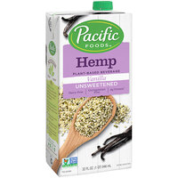 Pacific Foods Unsweetened Vanilla Hemp Milk 32 fl. oz. - 12/Case