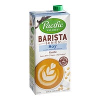 Pacific Foods Barista Series Vanilla Soy Milk 32 fl. oz. - 12/Case