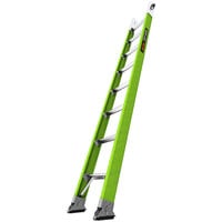 Little Giant 8' Type 1AA Green Fiberglass Underground Utility Access Ladder Base Section with Swivel Feet 18008-272 - 375 lb. Capacity