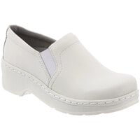 Klogs Naples Women's Size 7 Medium Width White Smooth Soft Toe Non-Slip Clog