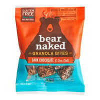 Bear Naked Dark Chocolate and Sea Salt Granola Bites 1.3 oz. - 50/Case