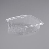 Stalk Market Rectangular Clear PLA Hinged Deli Container 24 oz. - 200/Case