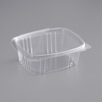 Stalk Market Rectangular Clear PLA Hinged Deli Container 12 oz. - 300/Case