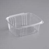 Stalk Market Rectangular Clear PLA Hinged Deli Container 32 oz. - 200/Case