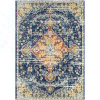 Abani Casa Collection 6' x 9' Multicolor Traditional Distressed Floral Area Rug