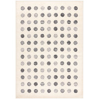 Abani Casa Collection 5' 3" x 7' 6" Cream / Gray Contemporary Geometric Dots Area Rug