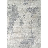 Couristan Dreamscape Watercolors Ivory / Gray Runner Rug