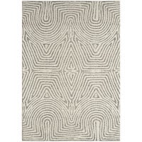 Abani Layla Collection 7' 9" x 10' 2" Beige / Brown Farmhouse Geometric Area Rug