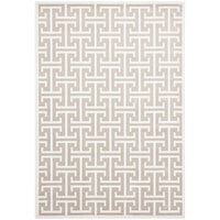 Abani Arto Collection 5' 3" x 7' 6" Cream / Beige Contemporary Geometric Area Rug