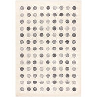 Abani Casa Collection Contemporary Geometric Dots Area Rug
