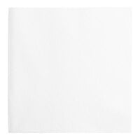 Choice Touchstone White Customizable Linen-Feel 1/4 Fold Beverage Napkin 10" x 10" - 1000/Case