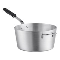 Vollrath Wear-Ever 8.5 Qt. Tapered Aluminum Sauce Pan with Black Silicone Handle 682185