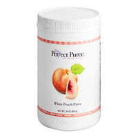 Perfect Puree White Peach Puree 30 oz. - 6/Case