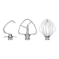 KitchenAid KSM5TH3PSS Stainless Steel 3-Piece Attachment Kit for Tilt Head Stand Mixers