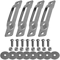 Snap-Loc E-Track Stainless Steel Single Strap Anchor with Allen Screws SLSS4FA - 4/Pack