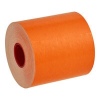 MAXStick PlusD 3 1/8" x 170' Orange Diamond Adhesive Thermal Linerless Sticky Receipt / Label Paper Roll - 32/Case