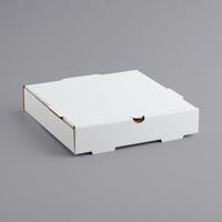 Choice 10 inch x 10 inch x 2 inch White Corrugated Plain Pizza Box Bulk Pack - 50/Bundle