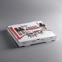 Choice 16 inch x 16 inch x 2 inch White Corrugated Pizza Box Bulk Pack - 50/Bundle