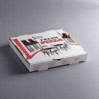 Choice 14 inch x 14 inch x 2 inch White Corrugated Pizza Box Bulk Pack - 50/Bundle