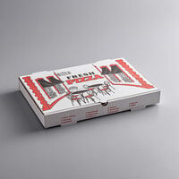 Choice 17 inch x 12 inch White Corrugated Pizza Box Bulk Pack - 50/Bundle