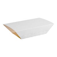 Carnival King White Kraft Paper Food Sleeves for 5 lb. Food Trays - 250/Case