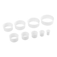 Ateco 5757 9-Piece Plastic Plain Round Cutter Set