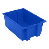 Quantum 19 1/2" x 13 1/2" x 8" Blue Stack and Nest Tote SNT200BL