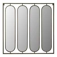 Kalalou 35 1/2" x 35 1/2" 4 Oval Mirrors in Square Metal Frame