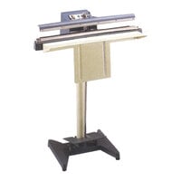 Tach-It HI600/2T 24" Self-Standing Foot-Operated Impulse Sealer with 2 mm Seal Width - 800W