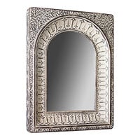Kalalou 35 1/4" x 48" Pressed Metal Arched Wall Mirror