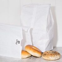 20 lb. White Paper Bag - 500/Bundle
