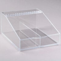 Cal-Mil 123 Classic Acrylic Food Bin with Removable Divider - 13" x 16" x 7"