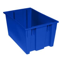 Quantum 29 1/2" x 19 1/2" x 15" Blue Stack and Nest Tote SNT300BL