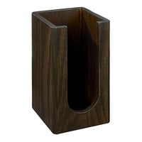 Cal-Mil Heritage Dark-Stained Oak Wood Countertop Cup / Lid Organizer 22430-112