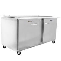 Traulsen UST6024-LR 60 inch 1 Left Hinged 1 Right Hinged Door Refrigerated Sandwich Prep Table