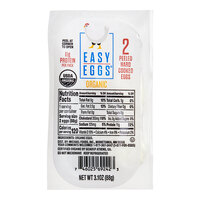 Easy Eggs Organic Peeled Hard Cooked Eggs 2-Pack 3.1 oz. - 10/Case