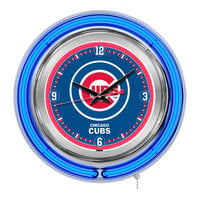 Holland Bar Stool 15" Chicago Cubs Neon Clock