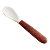 Acopa 6" Mother of Pearl Spoon with Wood Handle