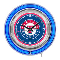 Holland Bar Stool 15" Texas Rangers Neon Clock