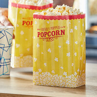 Carnival King 5 1/2" x 3 1/4" x 8 5/8" 85 oz. Popcorn Bag - 500/Case